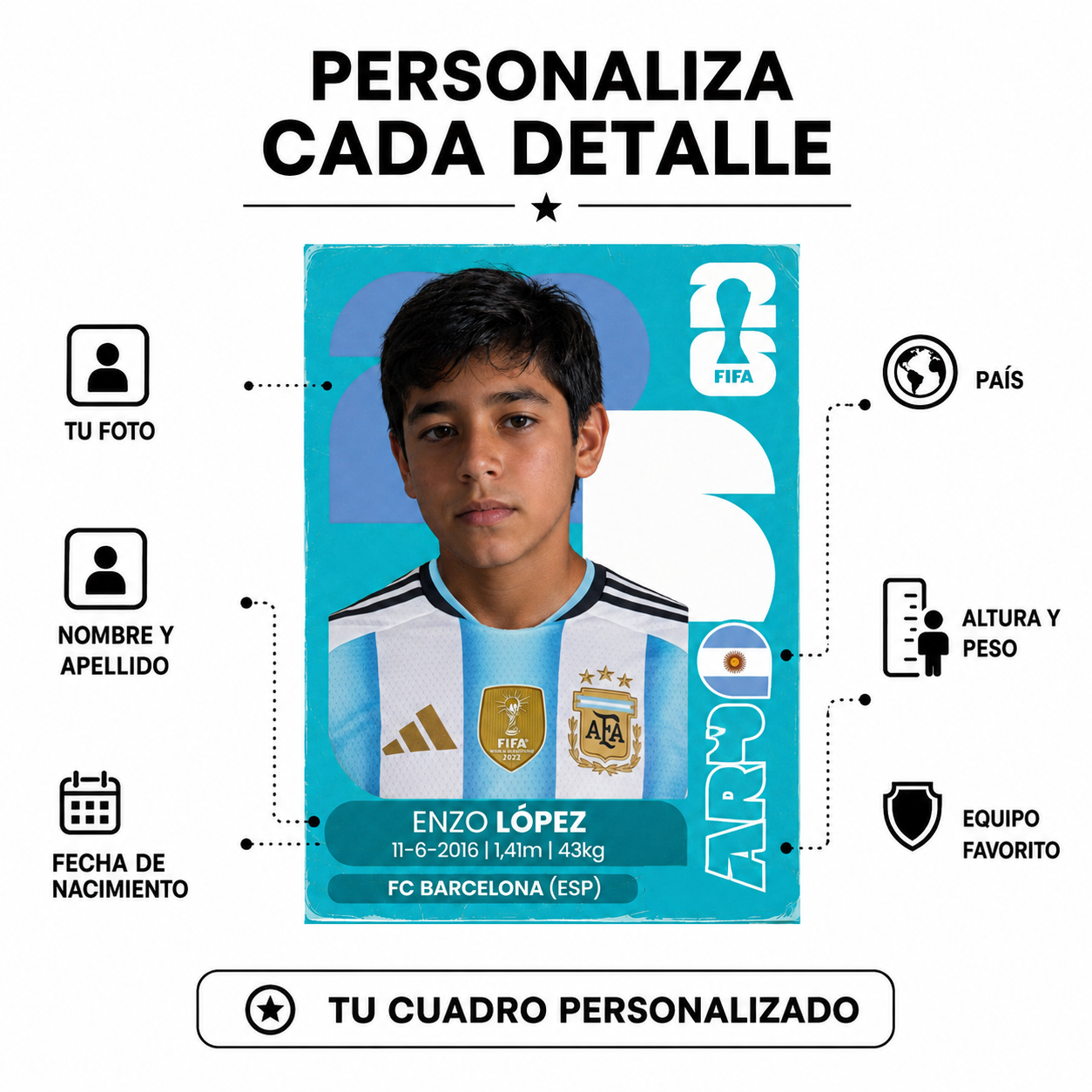 Campione™ Carta Personalizada
